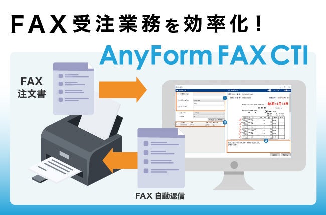 FAX受注のペーパーレス・業務改善システム『AnyForm FAX CTI』