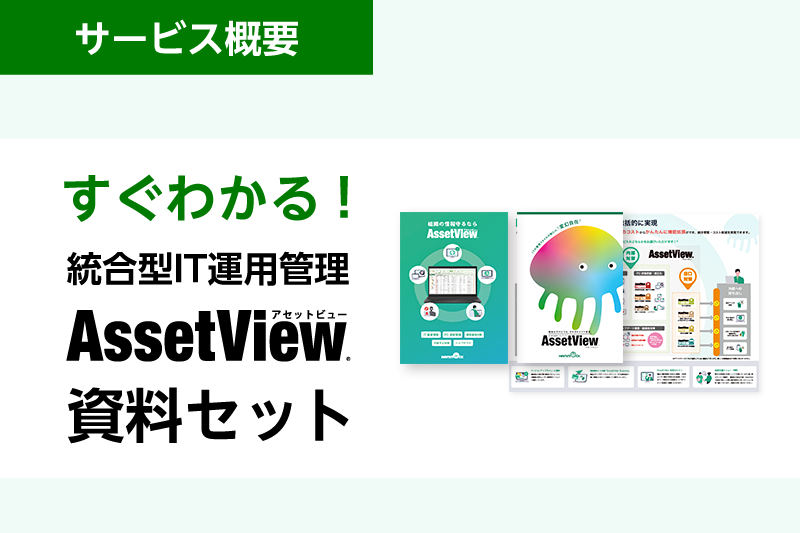 すぐわかる！統合型IT運用管理「AssetView」